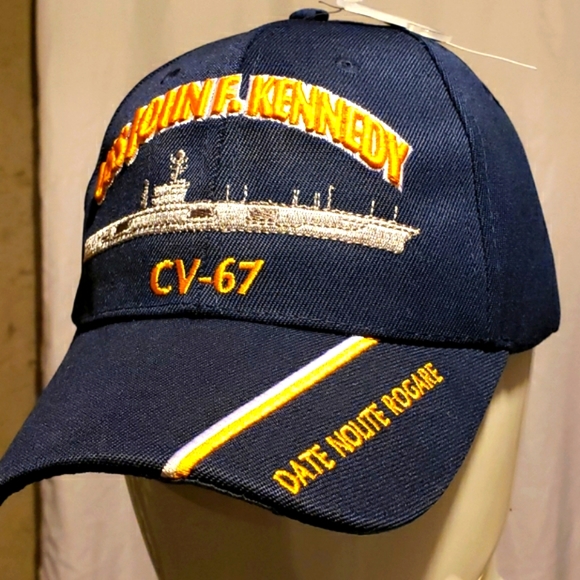 MILITARY U.S. NAVY USS John F. Kennedy Hat - Picture 3 of 6